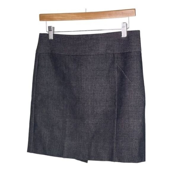 Banana Republic Navy Stretch Denim look Pencil Skirt - Picture 2 of 8